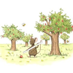 illustratie de appel valt